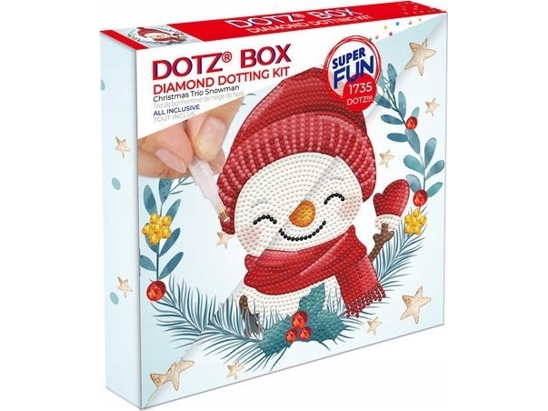 DIAMOND DOTZ DIAMOND DOTZ DOTZ BOX CHRISTMAS TRIO SNOWMAN