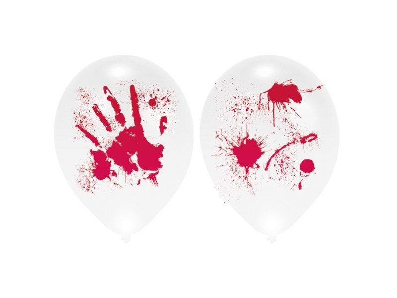 AMSCAN ballonger med rött tryck - 28 cm - 4 st. universal | Skola & Hobby - Festdekorera - Ballonger | GameStuff