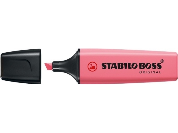 STABILO Boss Original Pastel, 1 styck, Rosa, Mejselspets, Svart, Rosa, Plast, Rektangel | Skrivredskap - Märkpennor - Whiteboard pennor | GameStuff