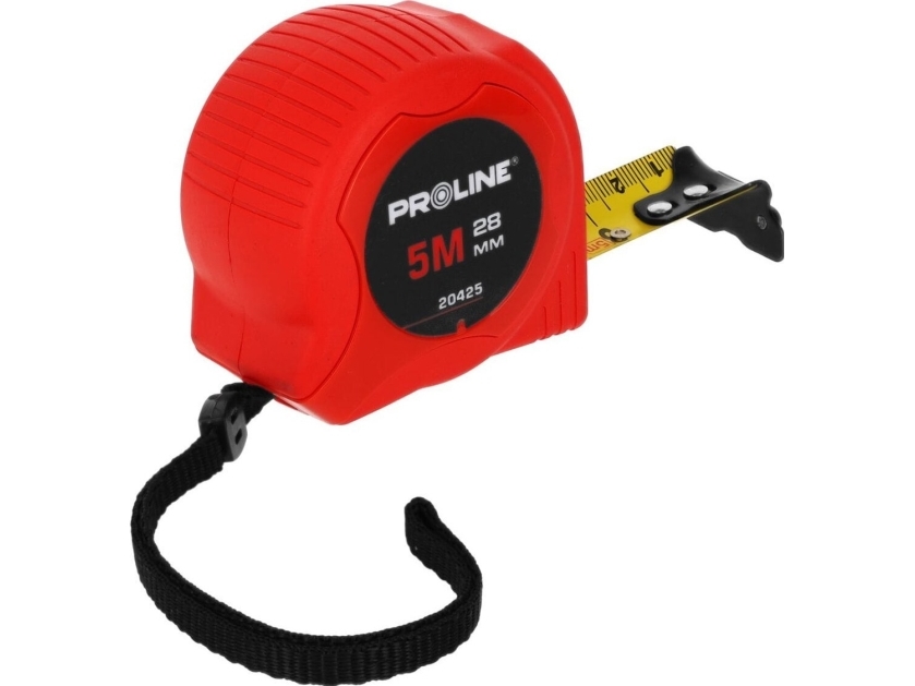 Pro-Line sammenrulningsmåler 5 m / 28 mm magn. nylon m. CE