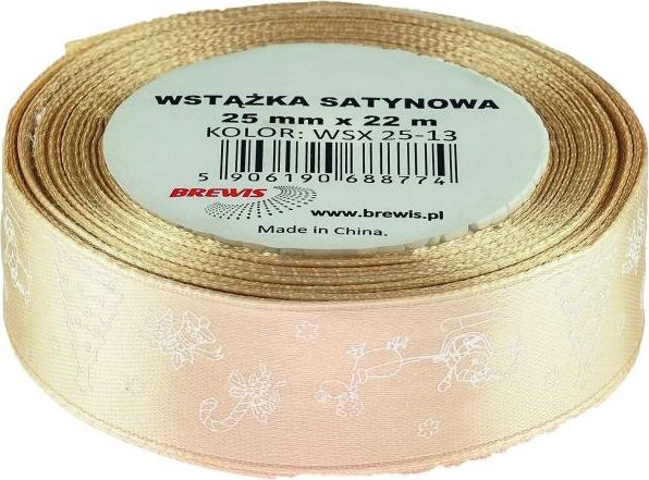 Brewis Weihnachts-Satinband 25Mm X 22M Farbe 13 Brewis