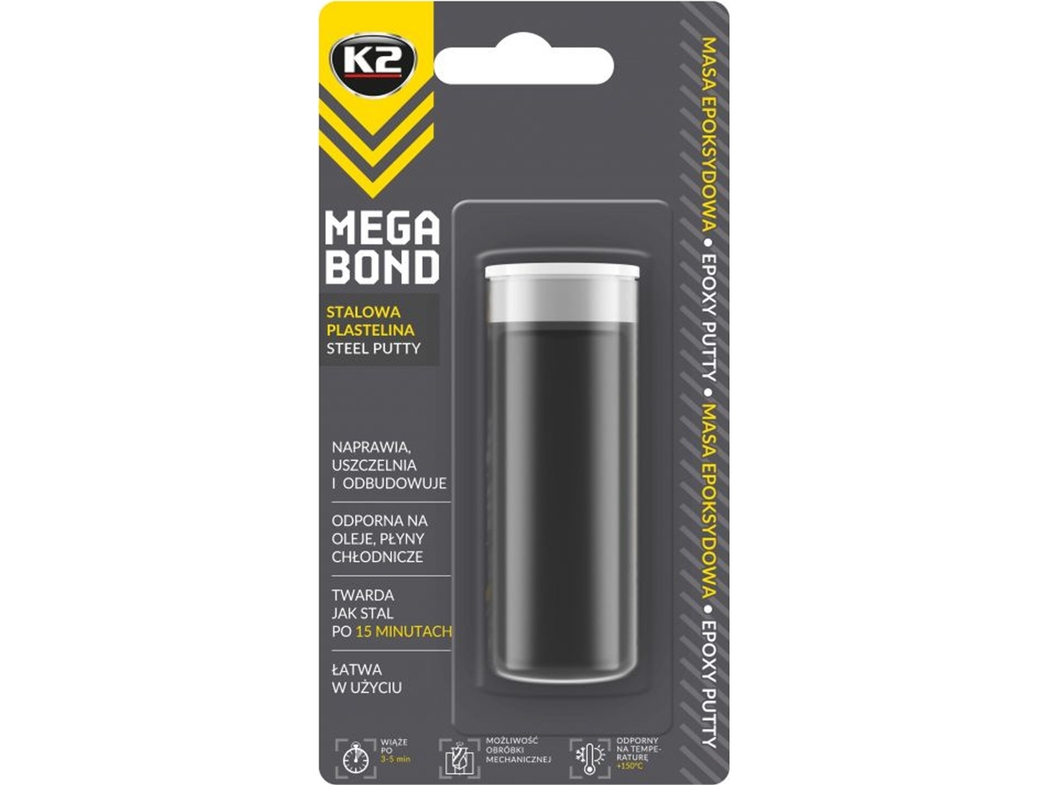 K2 Stål Plasticine-Epoxyd Mega Bond 40G