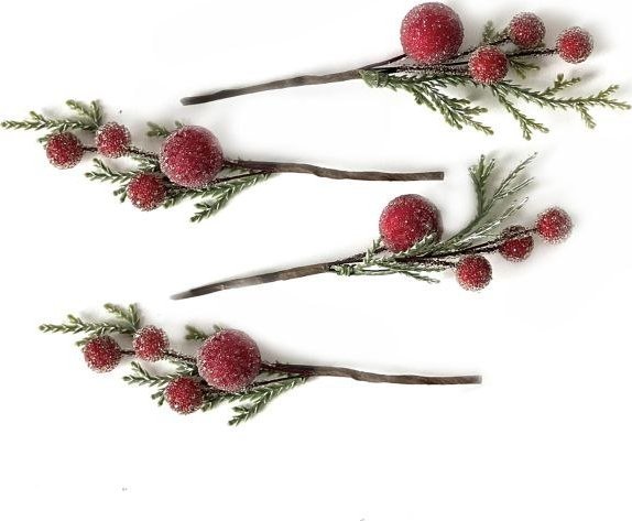 Dp Craft Seasoned Gallas With Berry, 4 Pakker, Rød