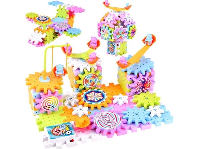Jokomisiada farverige bevægelige klodser WAFLE 165 ele ZA4198