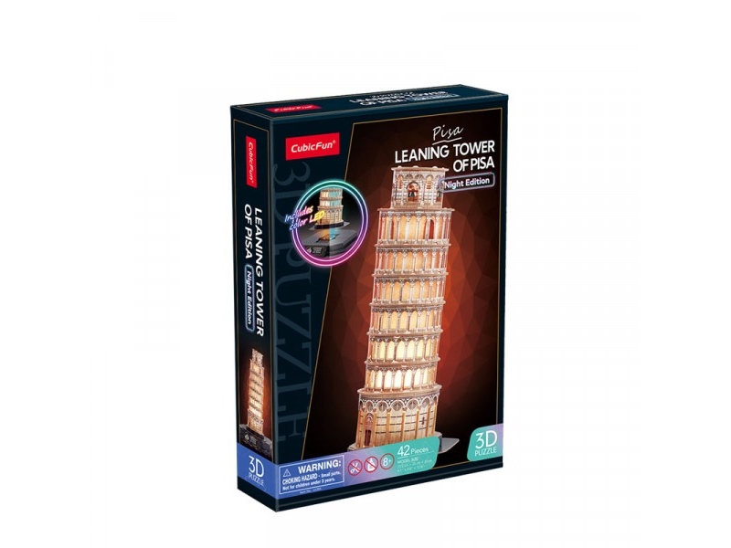 Cubic Fun 3D Led Puzzle: Schiefer Turm Von Pisa (Nachtversion)