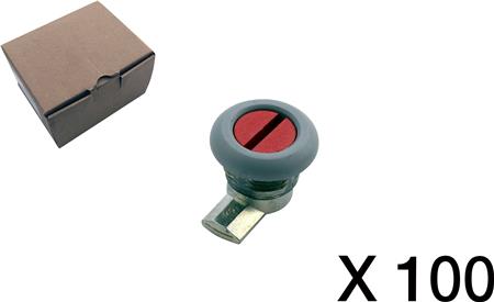 CUBIC 100 stk. Snapskrue, grå | EL Artiklar - Elcentral - Diverse utrustning för svarta tavlor | GameStuff