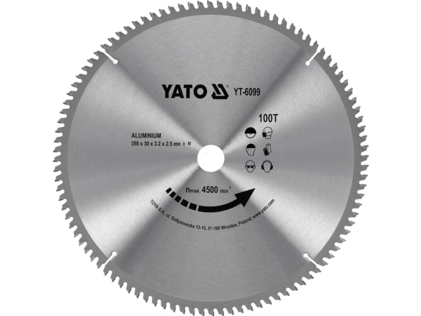 Yato Aluminium-Ørsel Sav 350X30mm 100-Tooth 6099