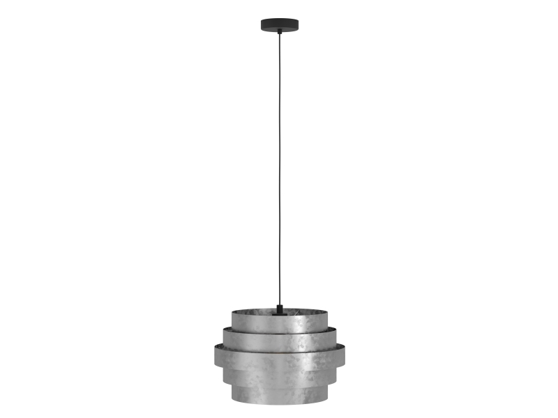 Eglo Driffild Pendel E27 Zink/Sort