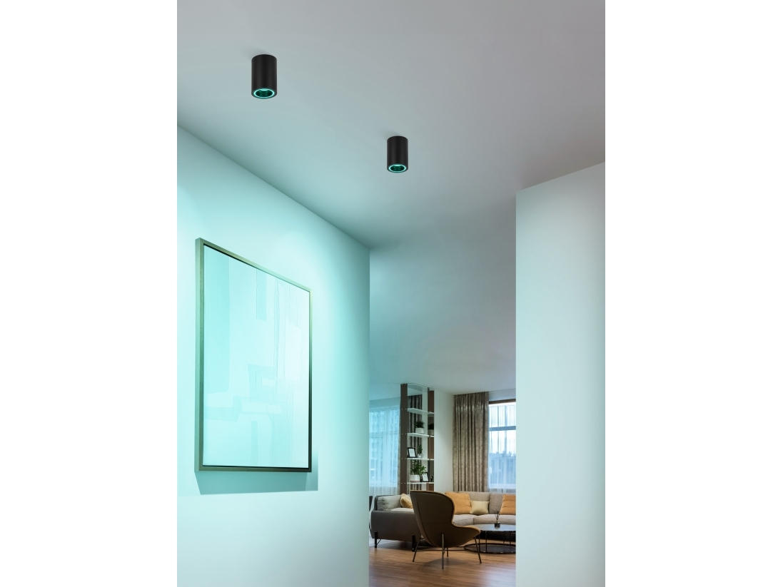 Eglo Carosso Z Loft Ø80 Rgb/cct Gu10 4.9w 345lm Sort