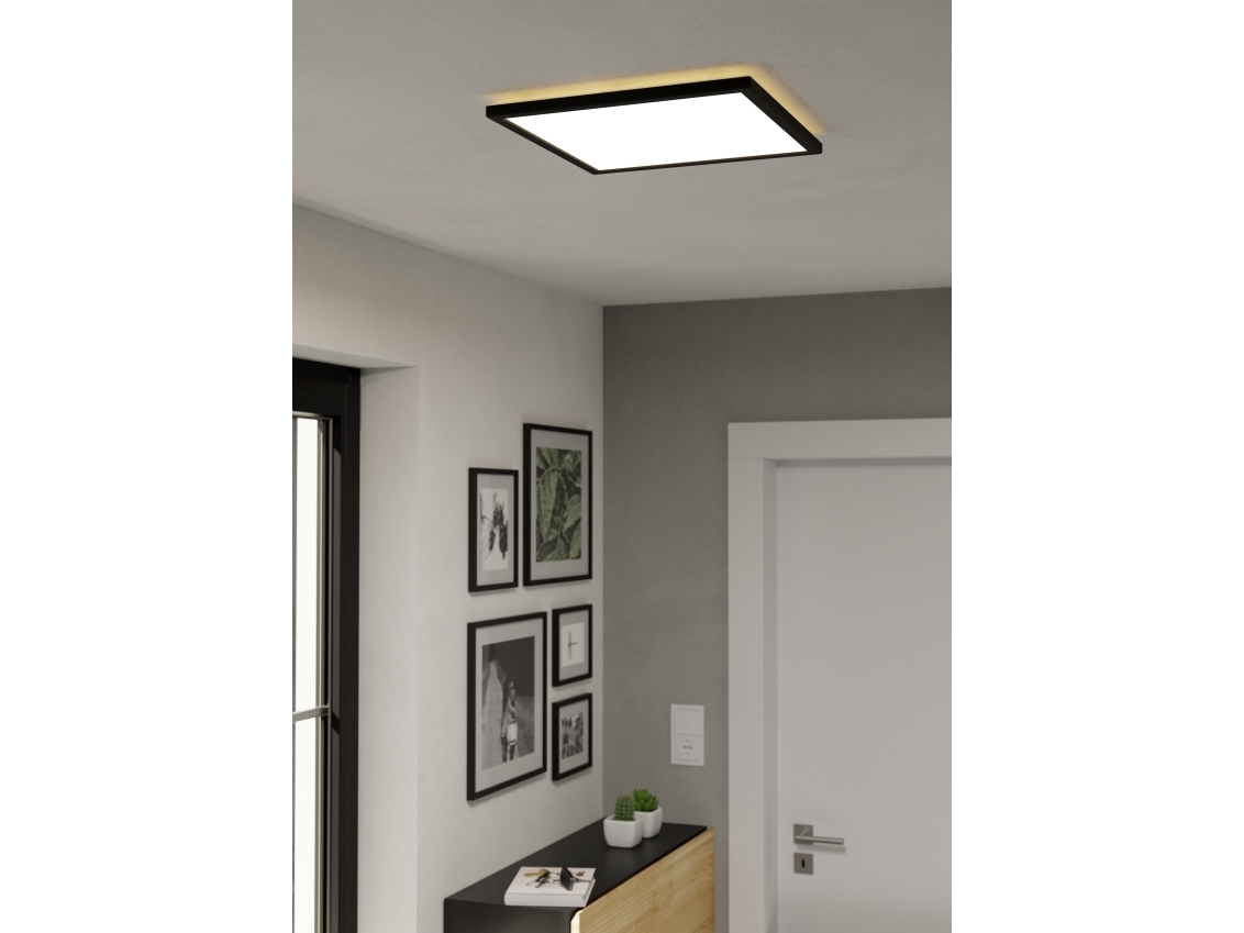 Eglo Rovito R Loft 390x390 Cct 21w 3000lm Dæmpb. Ip44 Sort