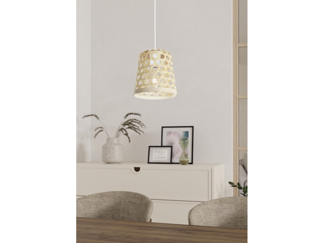 EGLO CAPOLIVERI-E SKÄRM BAMBU H175 Ø160 NATUR | Belysning - Inomhusbelysning - Bordslampa | GameStuff
