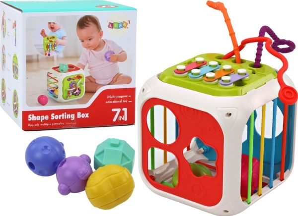 LeanToys klossar för bebisar: Utbildande sorter 7-i-1 med klossar och cymbaler | Leksaker - För dom minsta - Musik | GameStuff