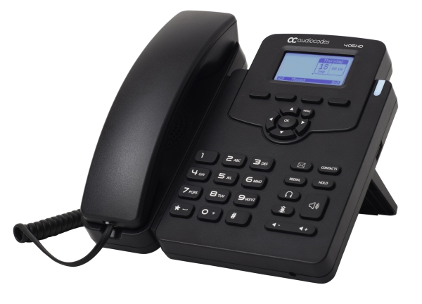 Audiocodes 405, Ip-Telefon, Schwarz, Kabelgebundenes Mobilteil, Sip-Info, 2 Zeilen, Tasten