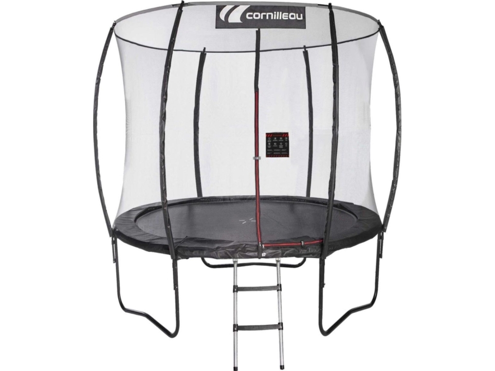 Cornilleau SpringCare trampolin i haven med indre net 8 FT 244 cm