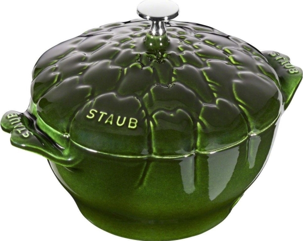 STAUB SPECIAL COCOTTE Apvalus artišokų ketaus puodas, 3 litrai, žalias