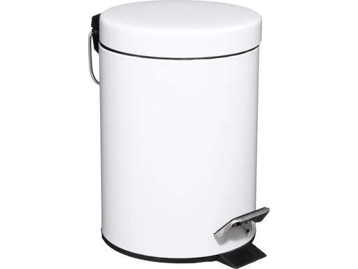 Soptunna 5five badrumssoptunna, avfallsbehållare, kapacitet 3 l, öppningsbart lock, vit | VVS Artiklar - Badrum - Toalett hink | GameStuff