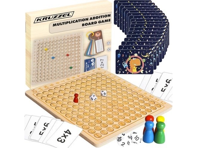Kruzzel Multiplikationstabell - brädspel Kruzzel 24639 | Leksaker - För dom minsta - Lärande | GameStuff
