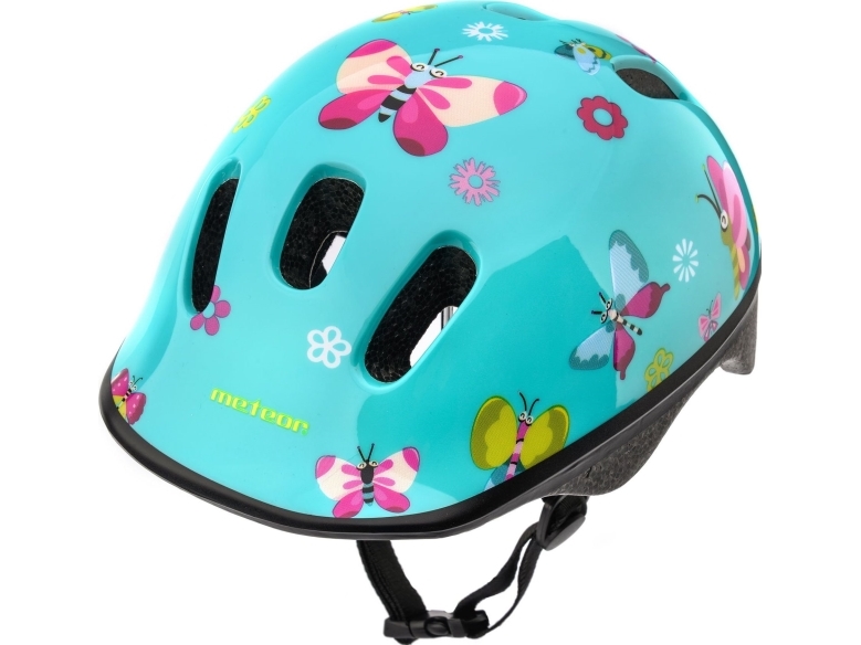 Meteor Protective, Kinder, Fahrradhelm Ks06 Butterflies Größe 44-48