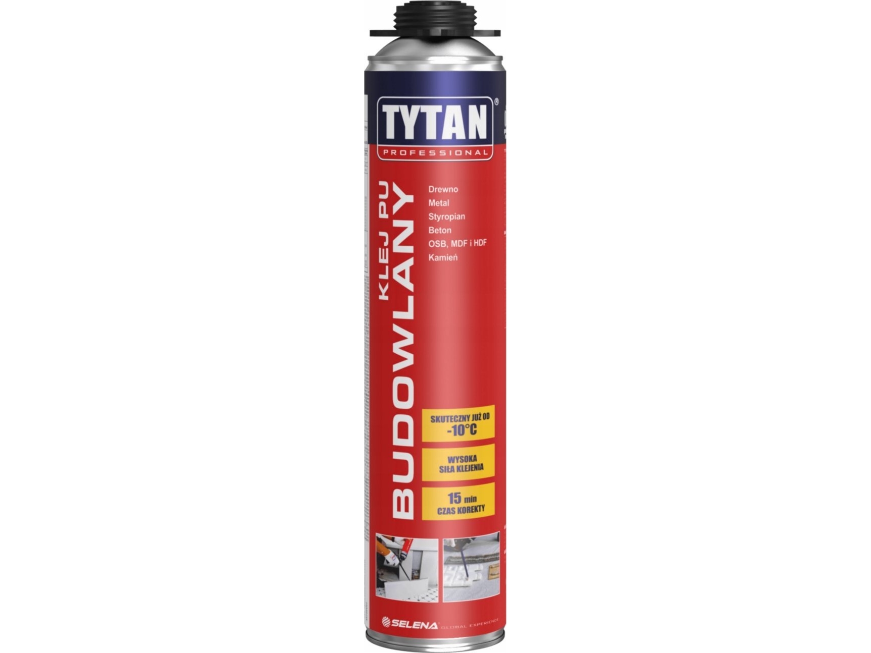 Tytan skumlim/pistolskum konstruktionsskum 720 ml, grå