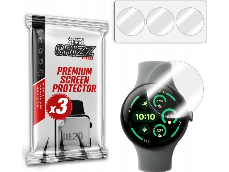 Grizzglass Hydrogel Film Hydrofilm Til Google Pixel Watch 3 41Mm
