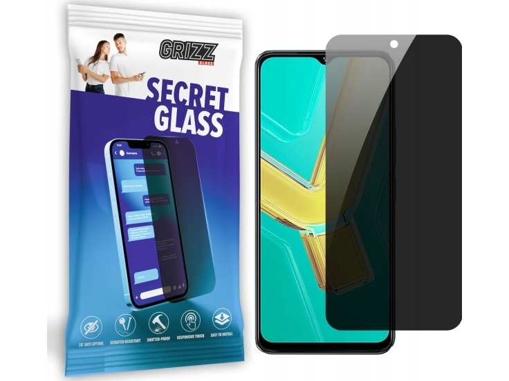 Grizzglass Secretglass Privatsphäre-Schutzglas Für Vivo Y03t