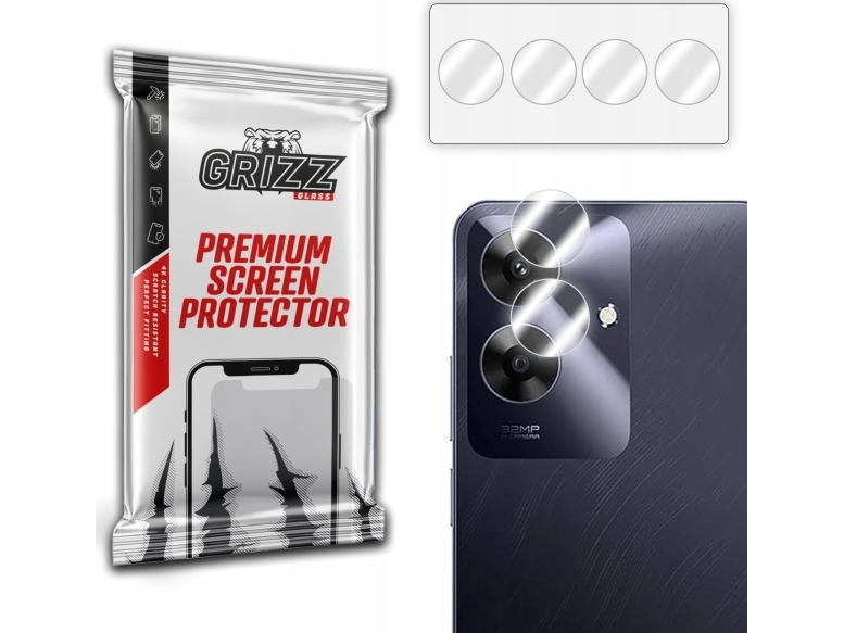 Grizzglass Kameraglas Grizzglass Hybridglass Für Realme Note 60