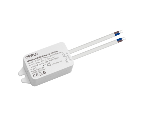 OPPLE Lighting LEDSmart-BLE2-Relay-250W-DIM, Trådløs, Bluetooth, Hvid, IP20, Polykarbonat (PC), II