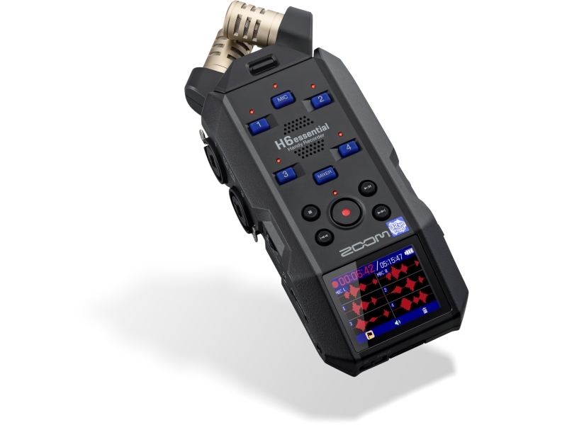 Zoom H6ESSENTIAL, 130 dBV, 32 bit, 44100 - 96000 hz, 3800 O, 32 O, Svart | Datorkomponenter - Ljudkort | GameStuff