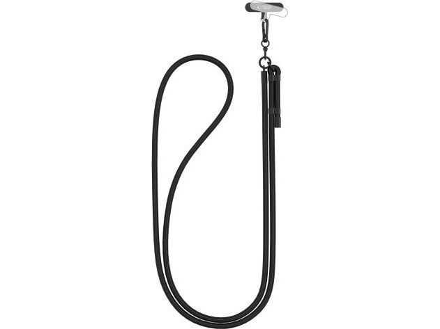 Tech-Protect C1s Rope Crossbody Strap Handytasche Schwarz/Telefontasche Schwarz