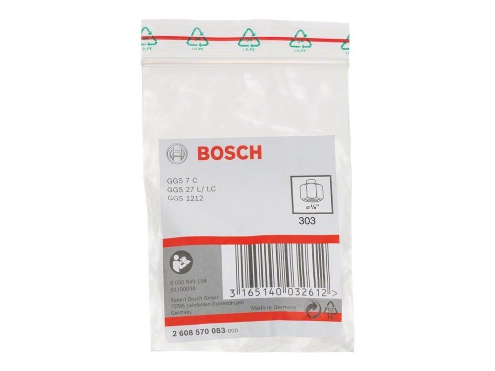 Bosch Spændetang M/møtrik 1/8 - 2608570083