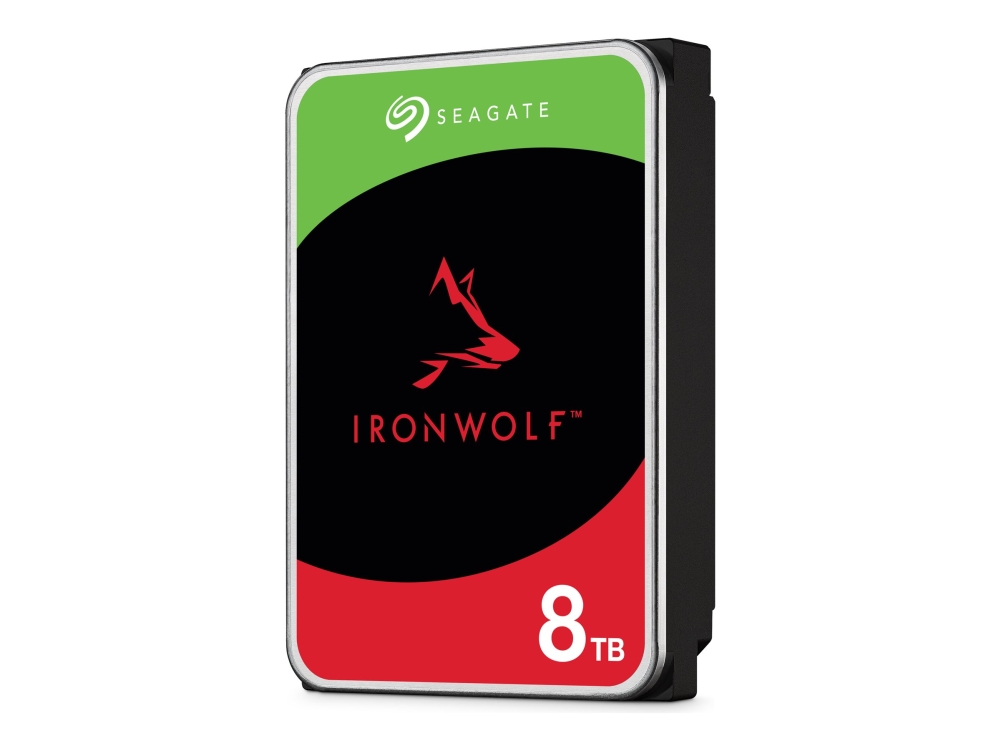 Seagate IronWolf ST8000VN004 - Hårddisk - 8 TB - inbyggd - 3.5 - SATA 6Gb/s - 7200 rpm - buffert: 256 MB | Datorer & Surfplattor - Servertillbehör - Hårddiskar | GameStuff