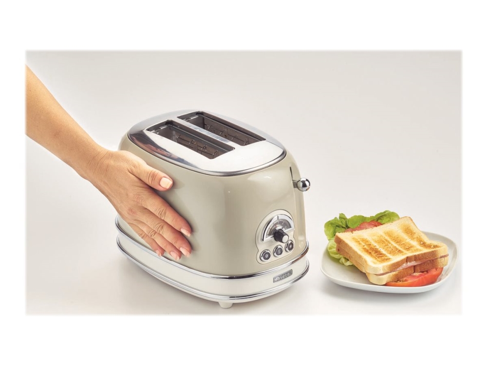 Ariete Vintage 0155/13 - Brödrost - 2 skiva - 2 Kortplatser - beige | Köksapparater - Bröd & Rostat bröd - Brödrost | GameStuff