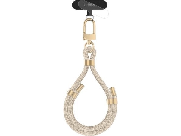 Tech-Protect Tech-Protect C4s Rope Wrist Strap Beige/Gold