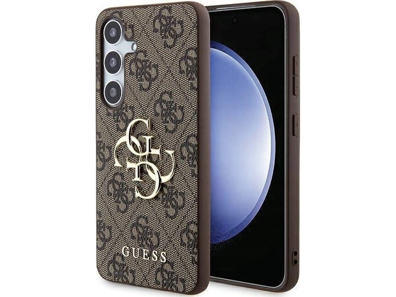 Guess 4g Big Metal Logo Samsung Galaxy A35 Mobilskal I Brunt