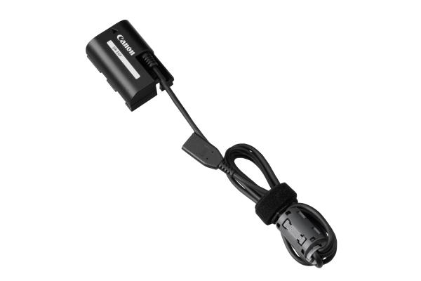 Canon DR-E6P, DC coupler, Canon, Svart, R5 Mark II, 1 styck | Datortillbehör - Laddare & Batterier - Övriga batterier | GameStuff