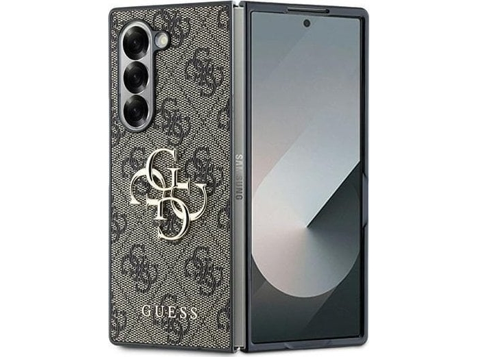 Guess Pu 4G Metal Logo Samsung Galaxy Z Fold 6 Etui I Brun