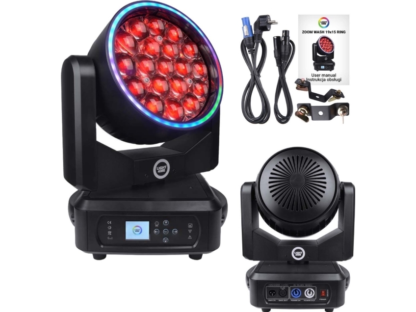 LIGHT4ME ZOOM WASH 19X15 RING roterbar LED-scenerlampe
