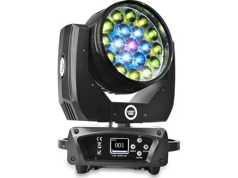 LIGHT4ME ZOOM WASH 19x15W rörlig LED RGBW