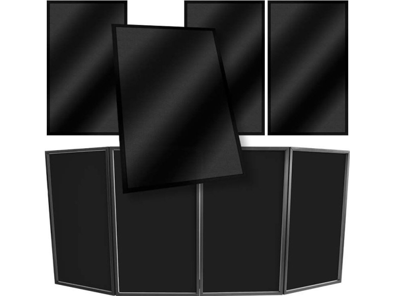 STAND4ME STAND4ME DJ PARAWAN LYCRA materiale sort cover sæt med 4 stk.