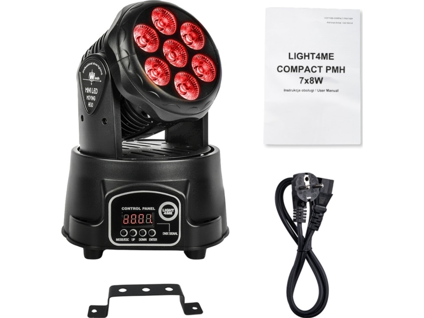 Light4me Deckenleuchte Light4me Compact Pmh 7X8w Moving Head Led Wash