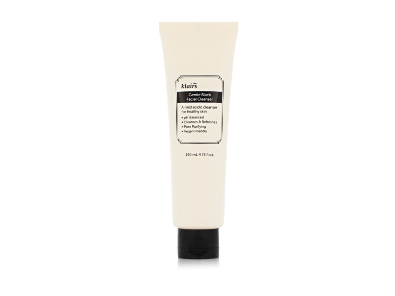 Dearklairs Gentle Black Facial Cleanser 4.73 Fl Oz - Vegan, Low Ph, Hydrating, Fine Dust Removal