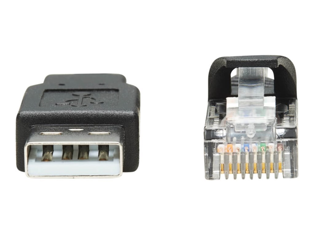 Eaton Tripp Lite Series Usb To Rj45 Rollover Console Cable (M/M) - Cisco Compatible, 250 Kbps, 6 Ft., Black - Serielt Kabel - Usb (Han) Til Rj-45 (Hu