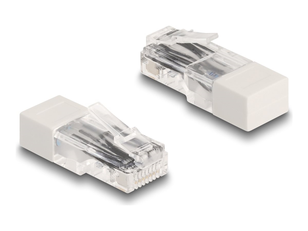 Delock Rj45 Stecker Mit Abschlusswiderstand 120 Ohm Weiß, Rj45, Weiß, Männlich, Gerade, Kunststoff, 120 Ohm