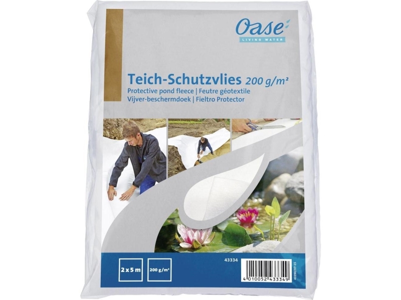 Oase 43334 Beskyttelsesfleece til havedam (L x B) 5 m x 2 m 1 stk | Sällskapsdjur - Trädgårdsdamm - Byggnad av trädgårdsdamm | GameStuff
