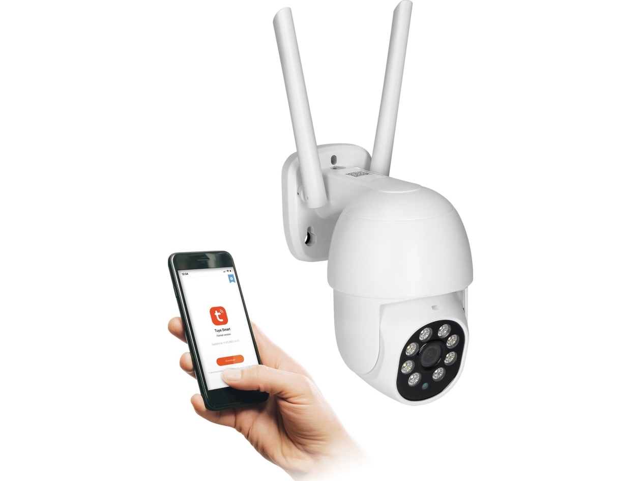 Orno Ip-Kamera Außen-Ptz-Kamera, 4Mp, Wi-Fi, Speicher, Zwei-Wege-Gespräch