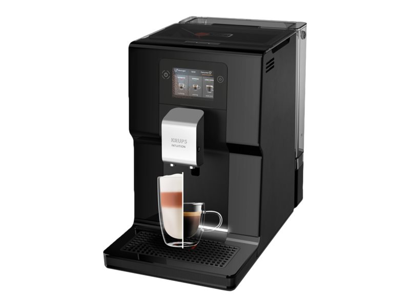 Krups Intuition Preference Ea873, Espressomaschine, 3 L, Gemahlener Kaffee, Eingebautes Mahlwerk, 1450 W, Schwarz