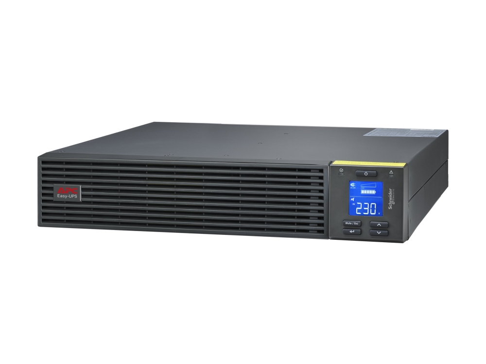 APC Easy UPS On-Line - UPS (rackversion) - AC 220/230/240 V - 1800 Watt - 2000 VA - 1-faset - Blysyre - USB, serial - output-stikforbindelser: 4 - PFC - 2U - Europa - sort, RAL 7010