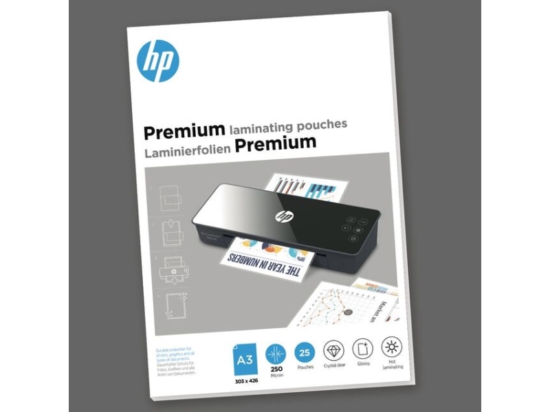 Hp 9128, Glänzend, Transparent, Din A3, 303 Mm X 426 Mm, Thermodruck, 0,25 Mm, 307 Mm