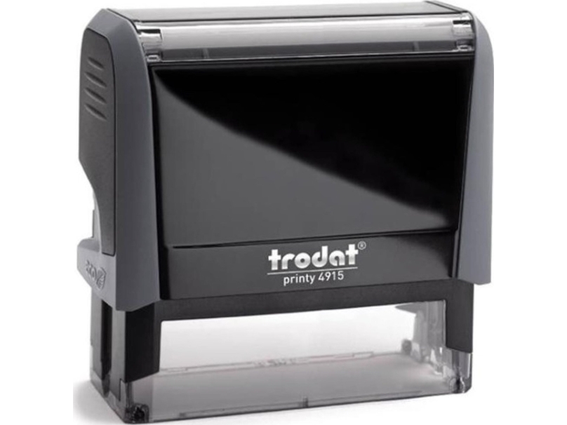 Trodat stämpel TRODAT PRINTY 4915 grå | Kontorsmaterial - Stämpel - Stämpelkuddar & Stämpelfärg | GameStuff
