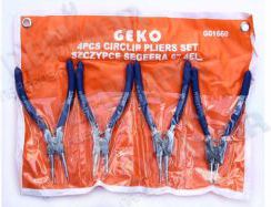 Geko Sicherungsringzange 160/4-Teilig Inkl. Etui